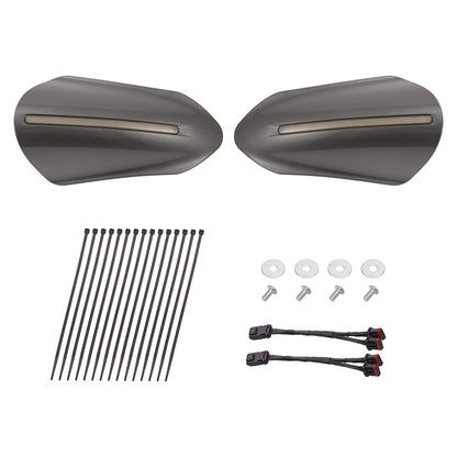 Color Matched Harley Hand Guards with LED for Touring & Softails