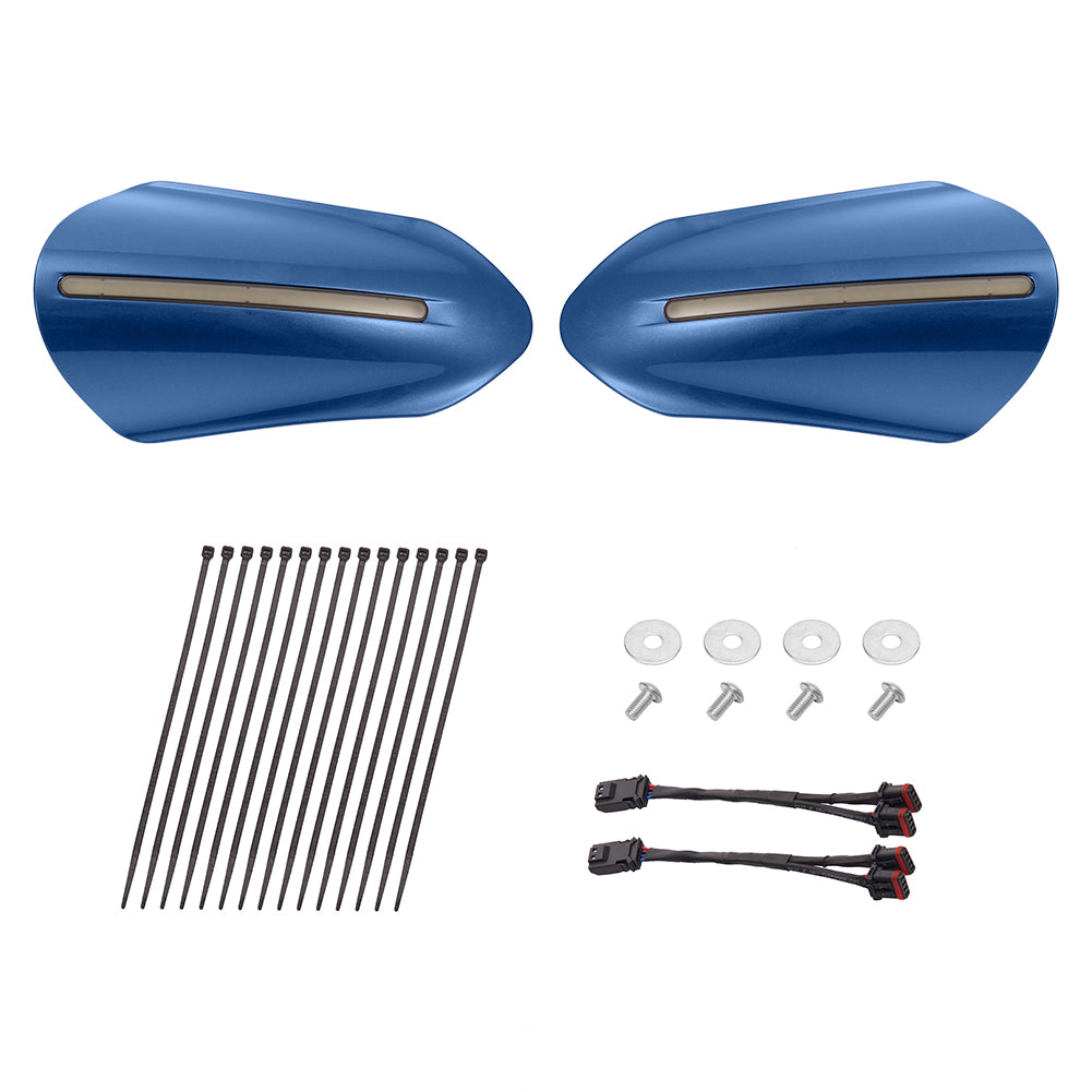 Mats-Csrewy Color-Matched Hand Guards with LED For '93–'26 Harley Touring & Softail