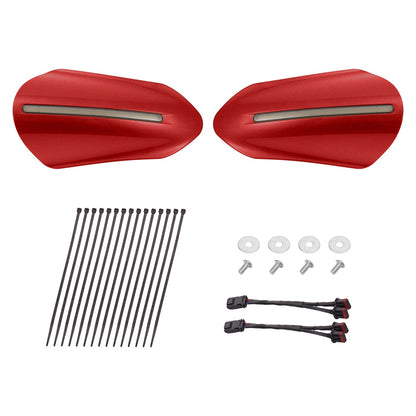 Color Matched Harley Hand Guards with LED for Touring & Softails