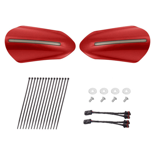 Color Matched Harley Hand Guards with LED for Touring & Softails