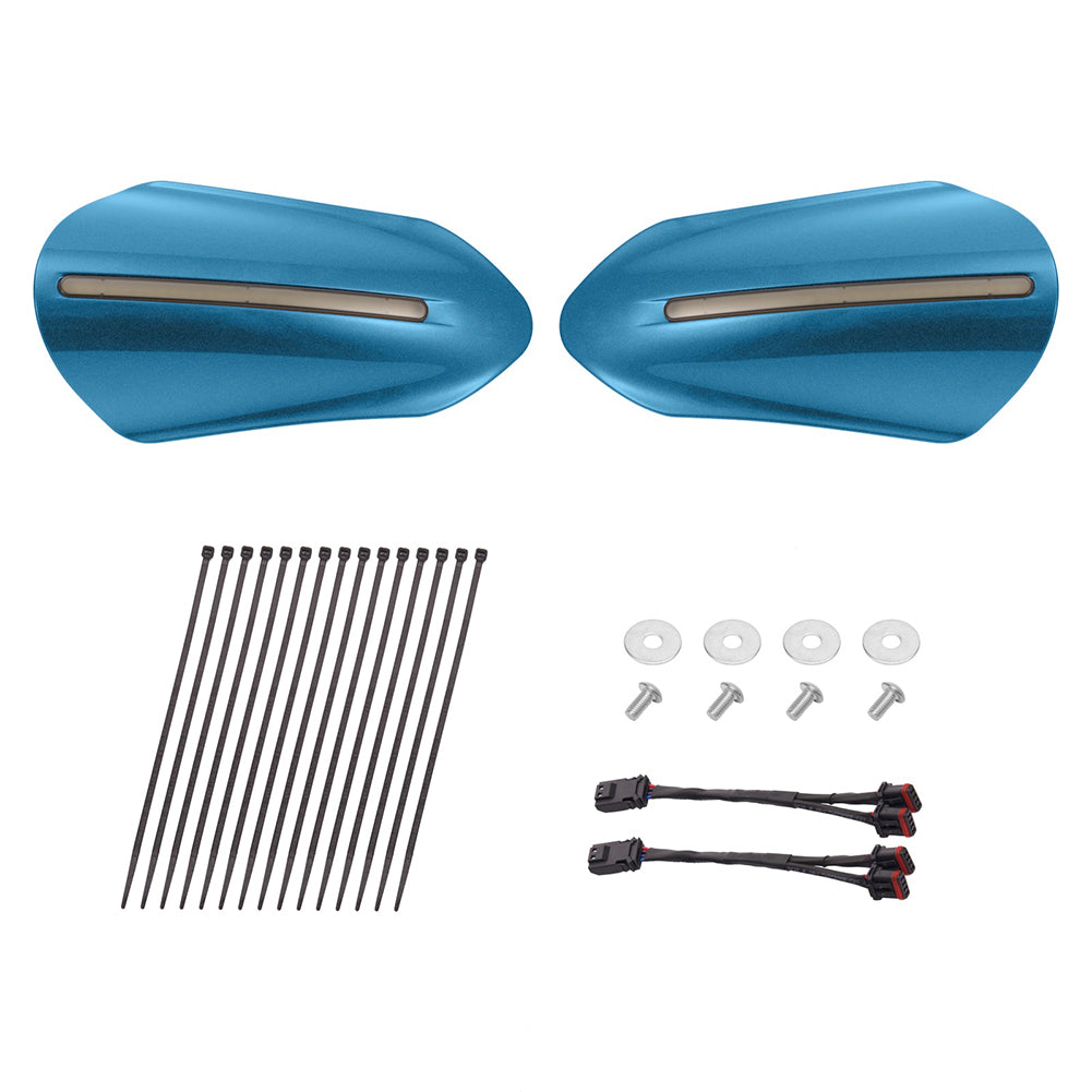 Mats-Csrewy Color-Matched Hand Guards with LED For '93–'26 Harley Touring & Softail