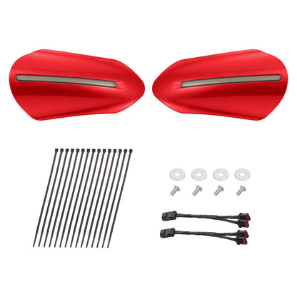 Color Matched Harley Hand Guards with LED for Touring & Softails