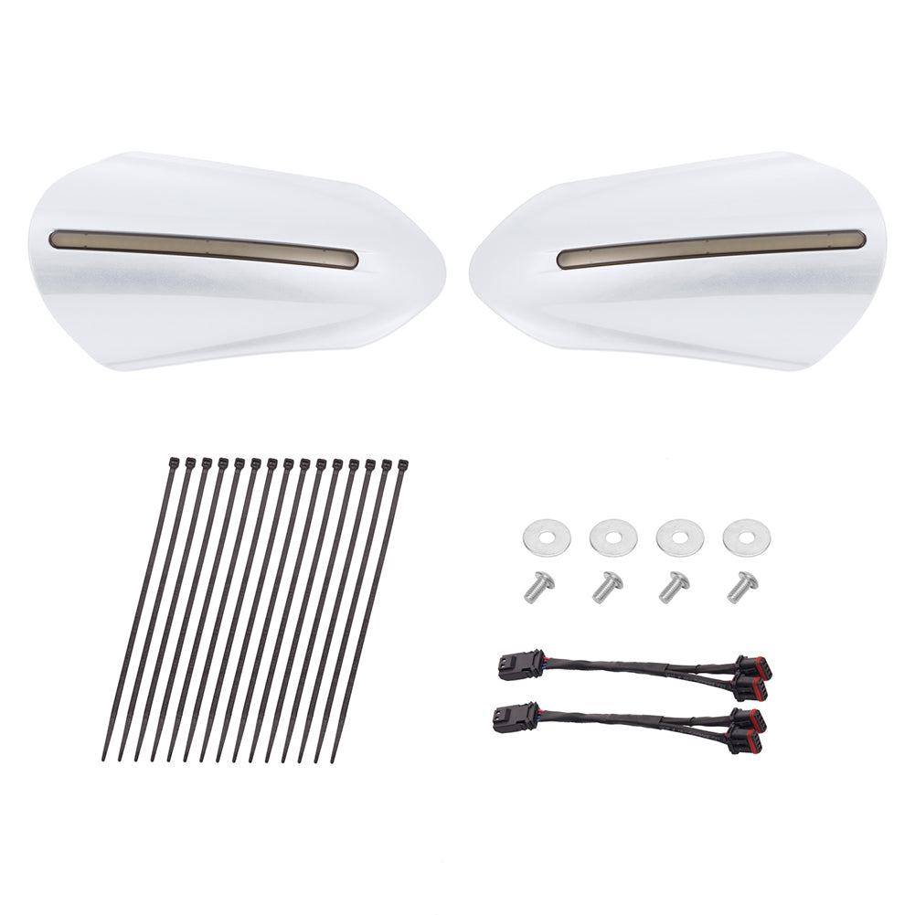 Mats-Csrewy Color-Matched Hand Guards with LED For '93–'26 Harley Touring & Softail