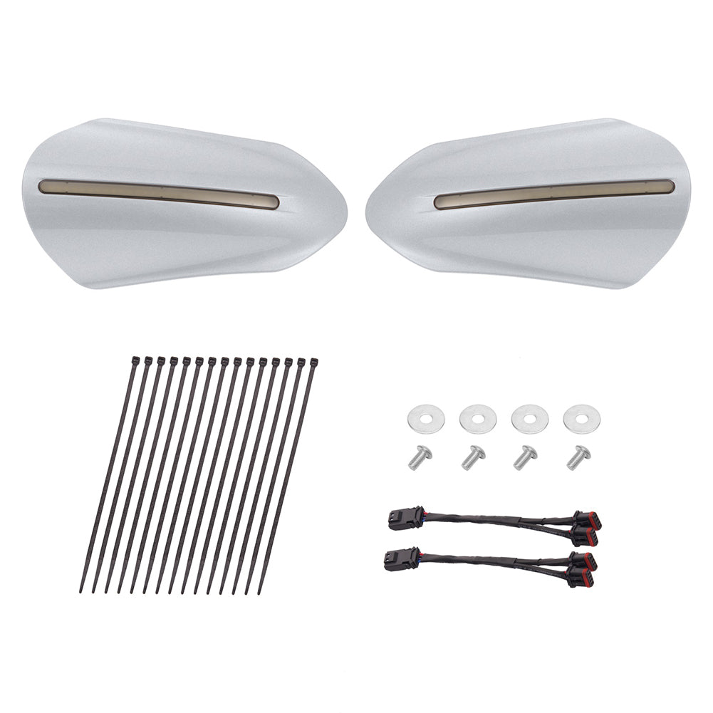 Mats-Csrewy Color-Matched Hand Guards with LED For '93–'26 Harley Touring & Softail
