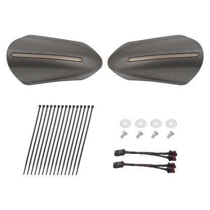Color Matched Harley Hand Guards with LED for Touring & Softails