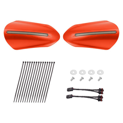 Color Matched Harley Hand Guards with LED for Touring & Softails