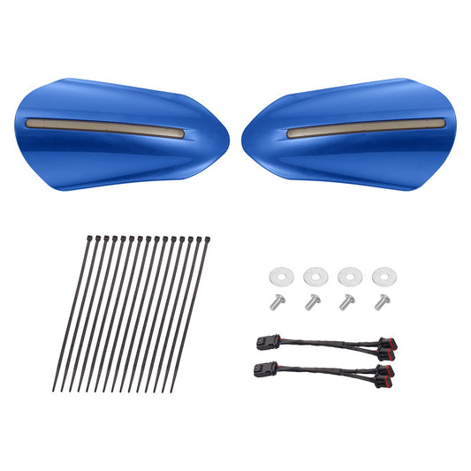 Color Matched Harley Hand Guards with LED for Touring & Softails