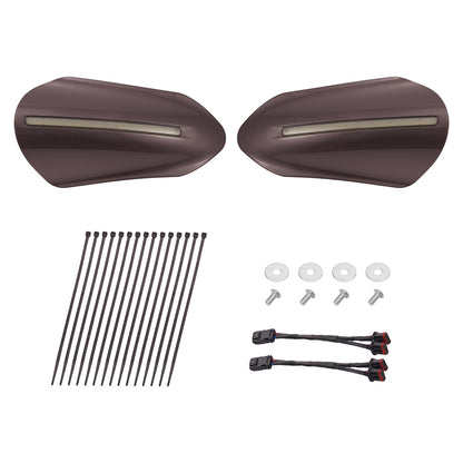 Color Matched Harley Hand Guards with LED for Touring & Softails