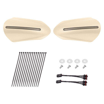 Color Matched Harley Hand Guards with LED for Touring & Softails