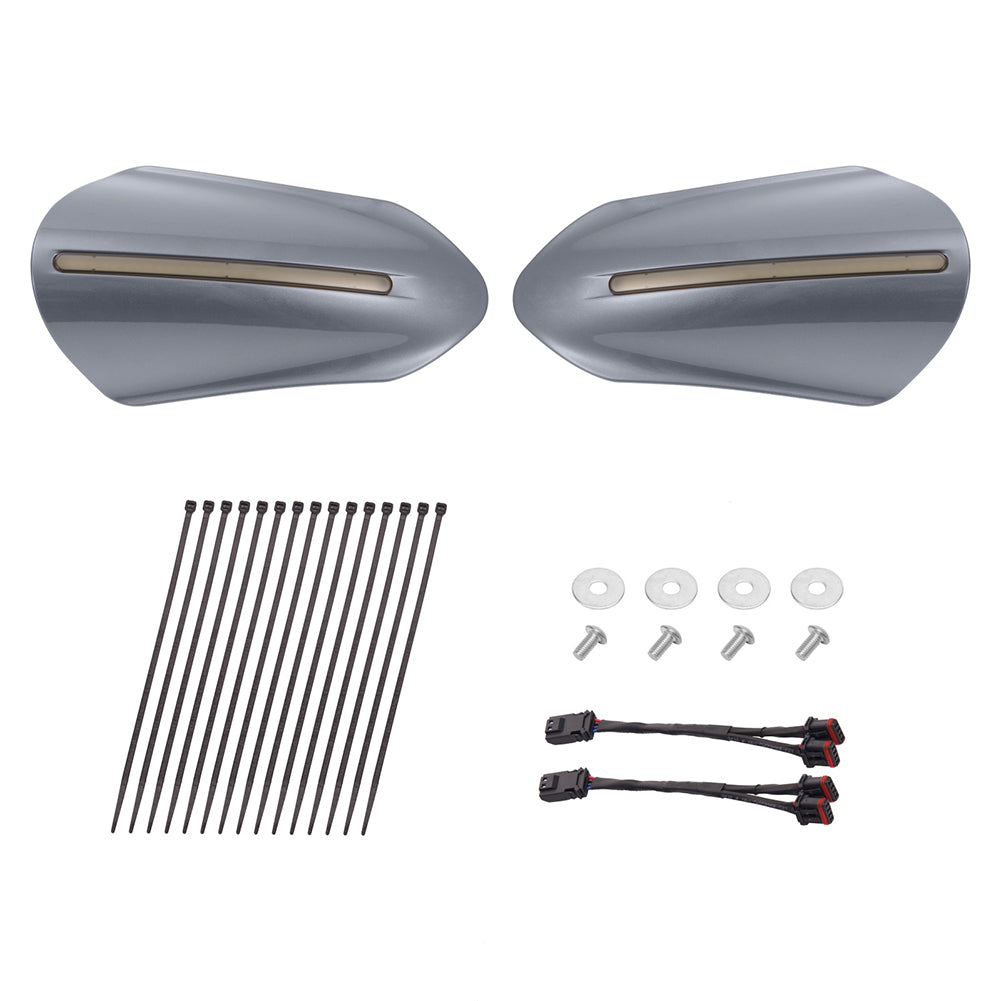 Mats-Csrewy Color-Matched Hand Guards with LED For '93–'26 Harley Touring & Softail