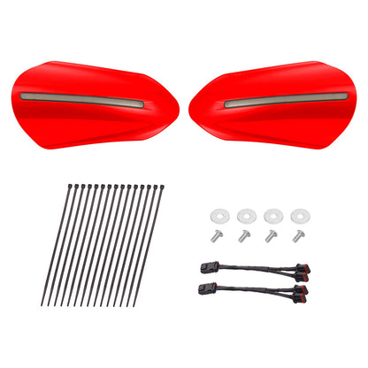 Color Matched Harley Hand Guards with LED for Touring & Softails
