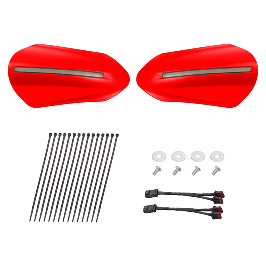Color Matched Harley Hand Guards with LED for Touring & Softails