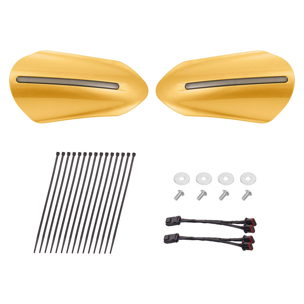 Mats-Csrewy Color-Matched Hand Guards with LED For '93–'26 Harley Touring & Softail