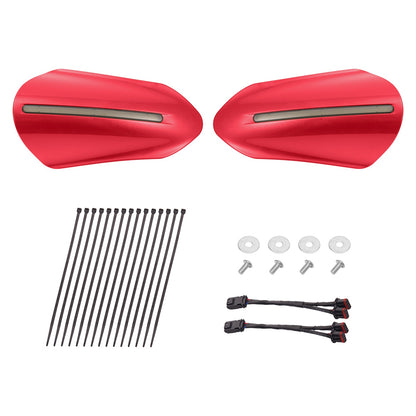 Color Matched Harley Hand Guards with LED for Touring & Softails