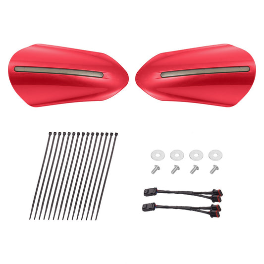 Color Matched Harley Hand Guards with LED for Touring & Softails