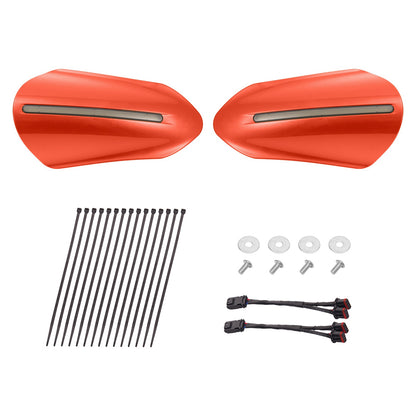Color Matched Harley Hand Guards with LED for Touring & Softails