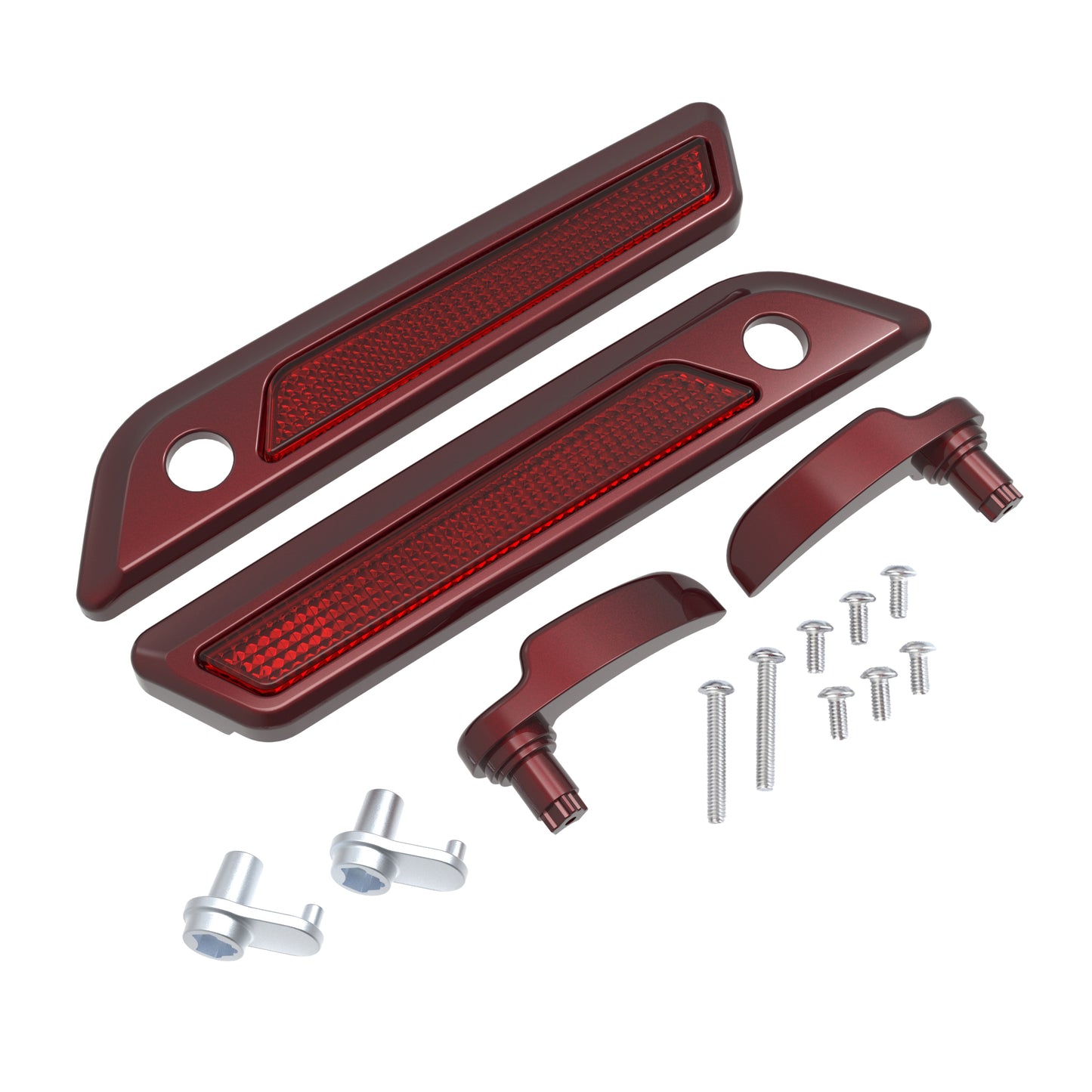 SADDLEBAG LID LEVER & LATCH COVER SET KIT FOR 2014+ HARLEY TOURING