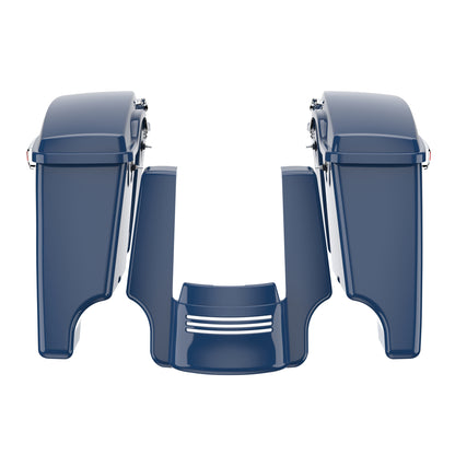 STRETCHED SADDLEBAG BOTTOMS WITH LIDS & STRETCHED REAR FENDER EXTENSION FOR 2014+ TOURING