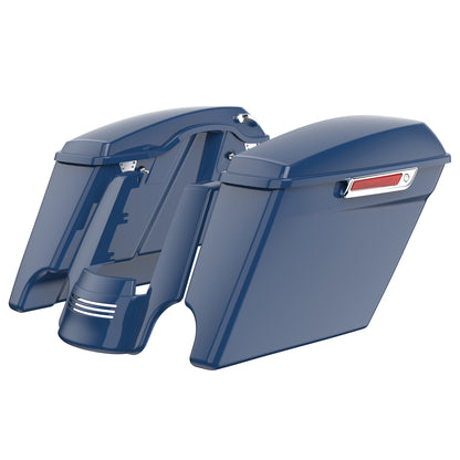 STRETCHED SADDLEBAG BOTTOMS WITH LIDS & STRETCHED REAR FENDER EXTENSION FOR 2014+ TOURING