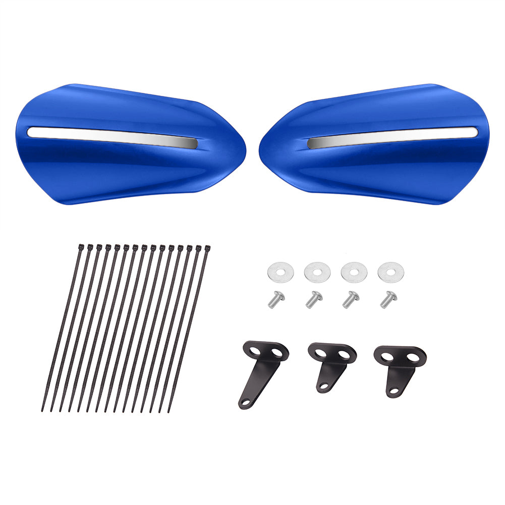 Mats Csrewy Hand Guards with Chrome Trim (without LED light)– Universal Motorcycle Handguards for Wind & Debris Protection