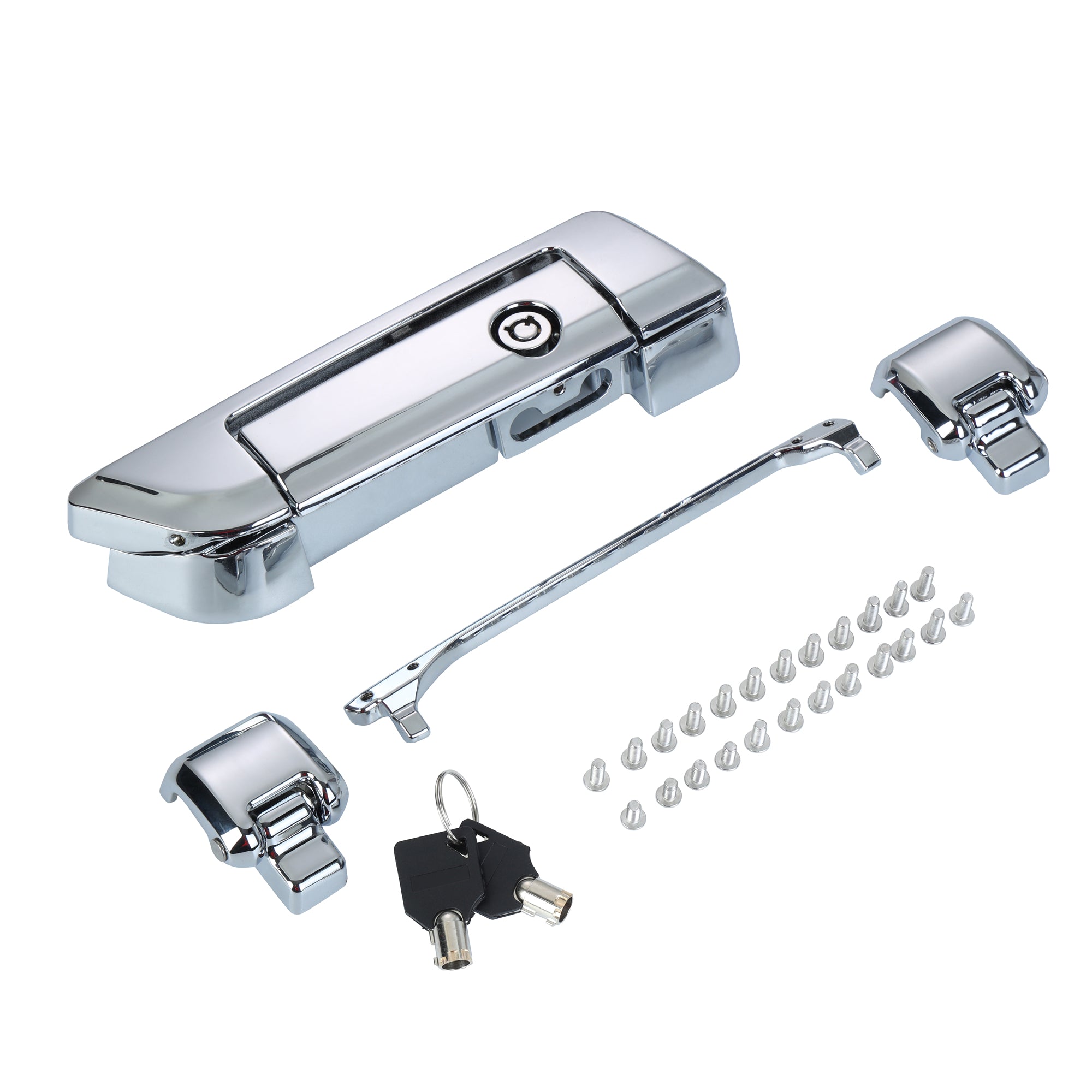 Tour Trunk Pack Latches and Hinges:Kit for Mats Csrewy Razor, Chopped, and King Tour Trunk Packs