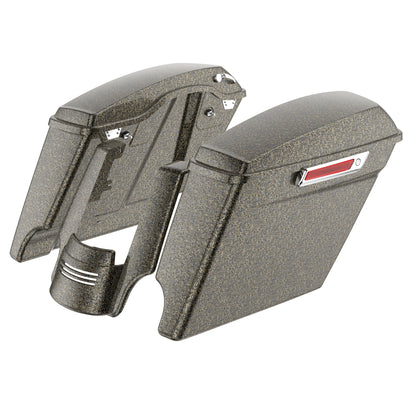 STRETCHED SADDLEBAG BOTTOMS WITH LIDS & STRETCHED REAR FENDER EXTENSION FOR 2014+ TOURING