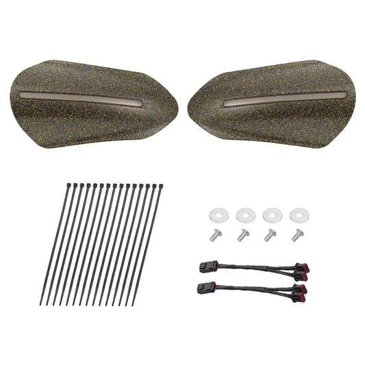 Color Matched Harley Hand Guards with LED for Touring & Softails