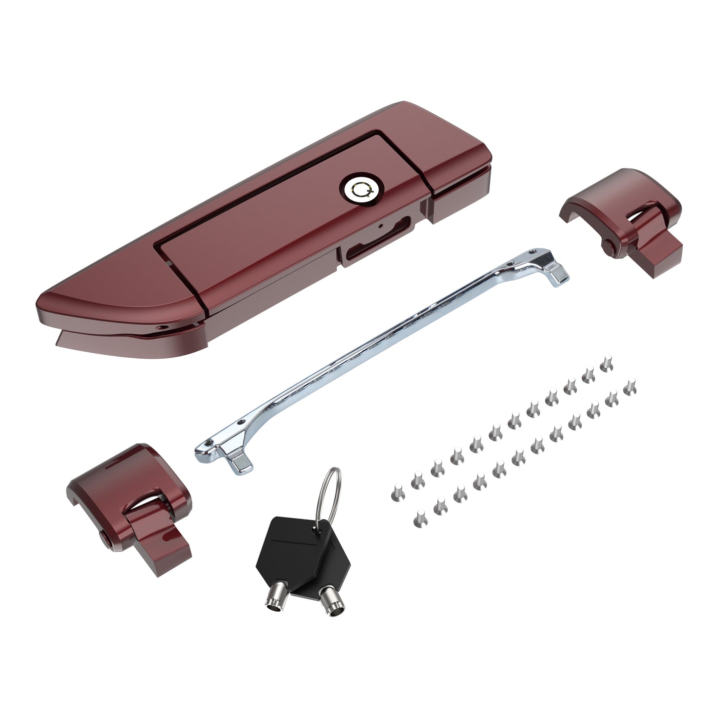 Tour Trunk Pack Latches and Hinges:Kit for Mats Csrewy Razor, Chopped, and King Tour Trunk Packs