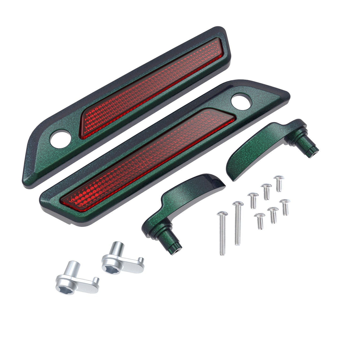 SADDLEBAG LID LEVER & LATCH COVER SET KIT FOR 2014+ HARLEY TOURING