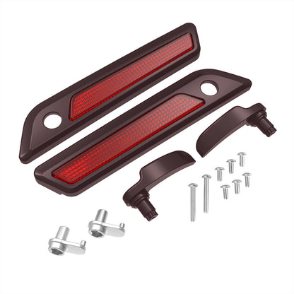 SADDLEBAG LID LEVER & LATCH COVER SET KIT FOR 2014+ HARLEY TOURING