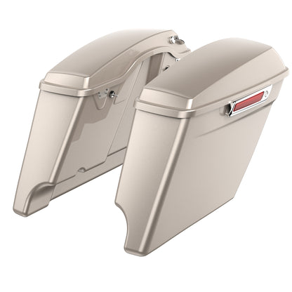 3.93'' STRETCHED SADDLEBAG BOTTOMS WITH LIDS FOR 2014+ TOURING