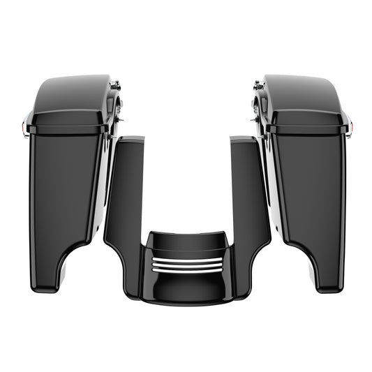 STRETCHED SADDLEBAG BOTTOMS WITH LIDS & STRETCHED REAR FENDER EXTENSION FOR 2014+ TOURING