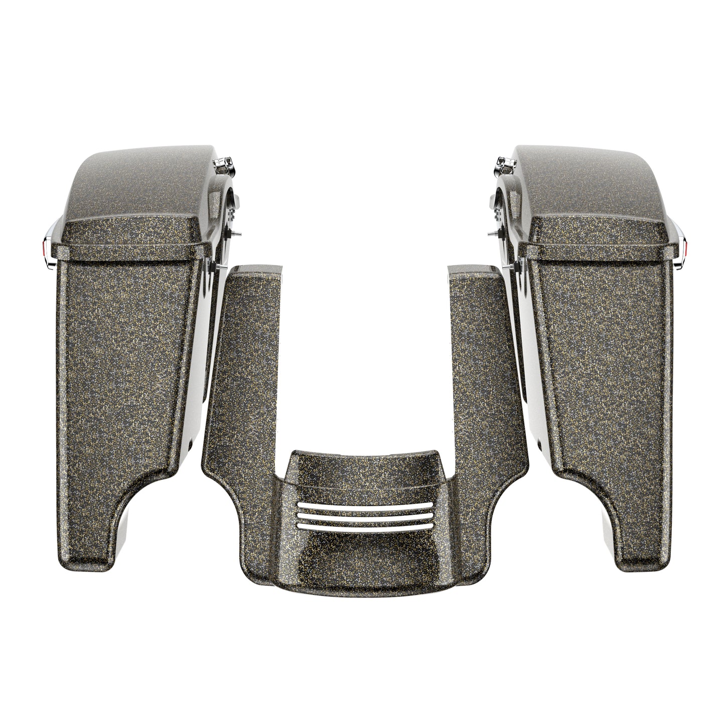 STRETCHED SADDLEBAG BOTTOMS WITH LIDS & STRETCHED REAR FENDER EXTENSION FOR 2014+ TOURING