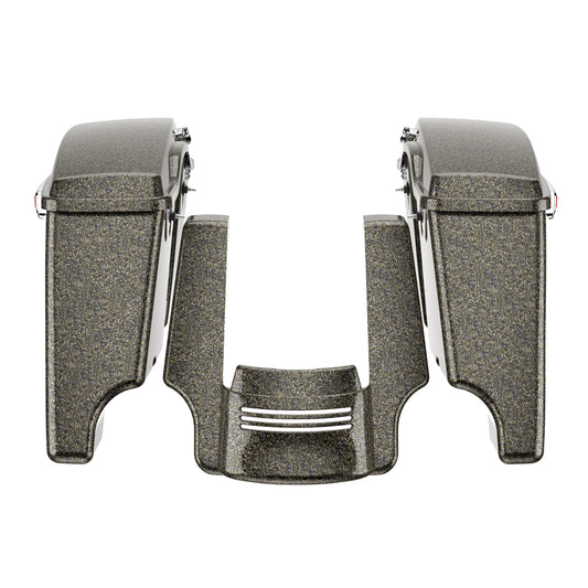 STRETCHED SADDLEBAG BOTTOMS WITH LIDS & STRETCHED REAR FENDER EXTENSION FOR 2014+ TOURING