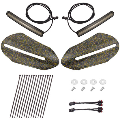 Color Matched Harley Hand Guards with LED for Touring & Softails
