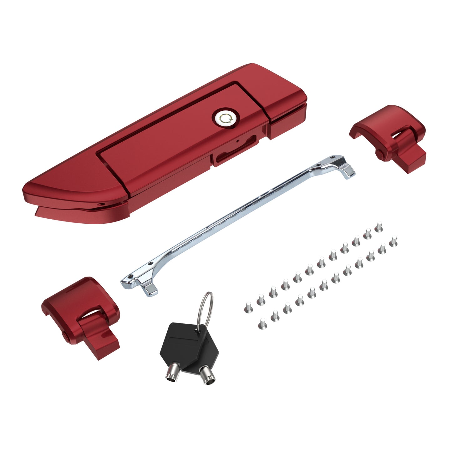 Tour Trunk Pack Latches and Hinges:Kit for Mats Csrewy Razor, Chopped, and King Tour Trunk Packs