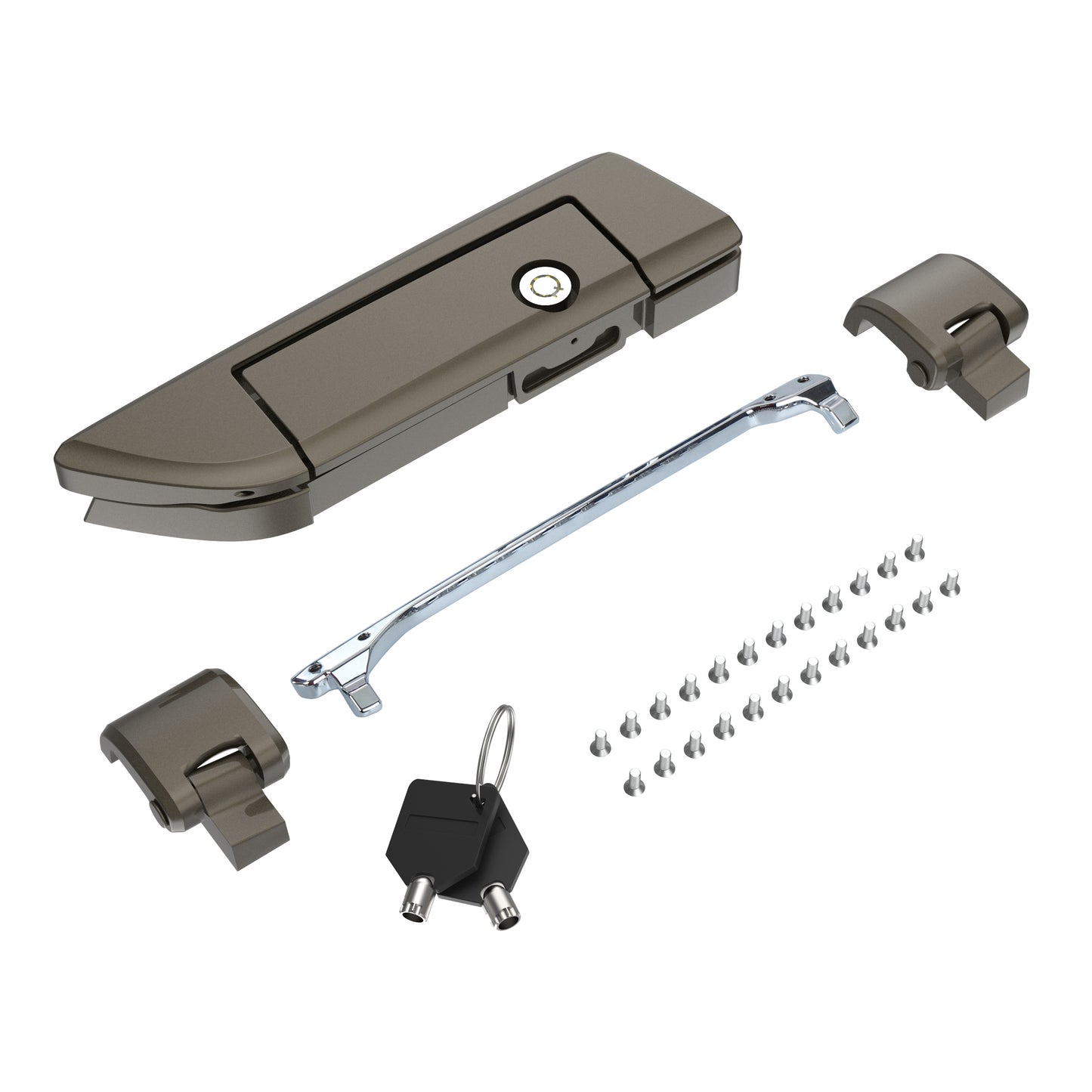 Tour Trunk Pack Latches and Hinges:Kit for Mats Csrewy Razor, Chopped, and King Tour Trunk Packs