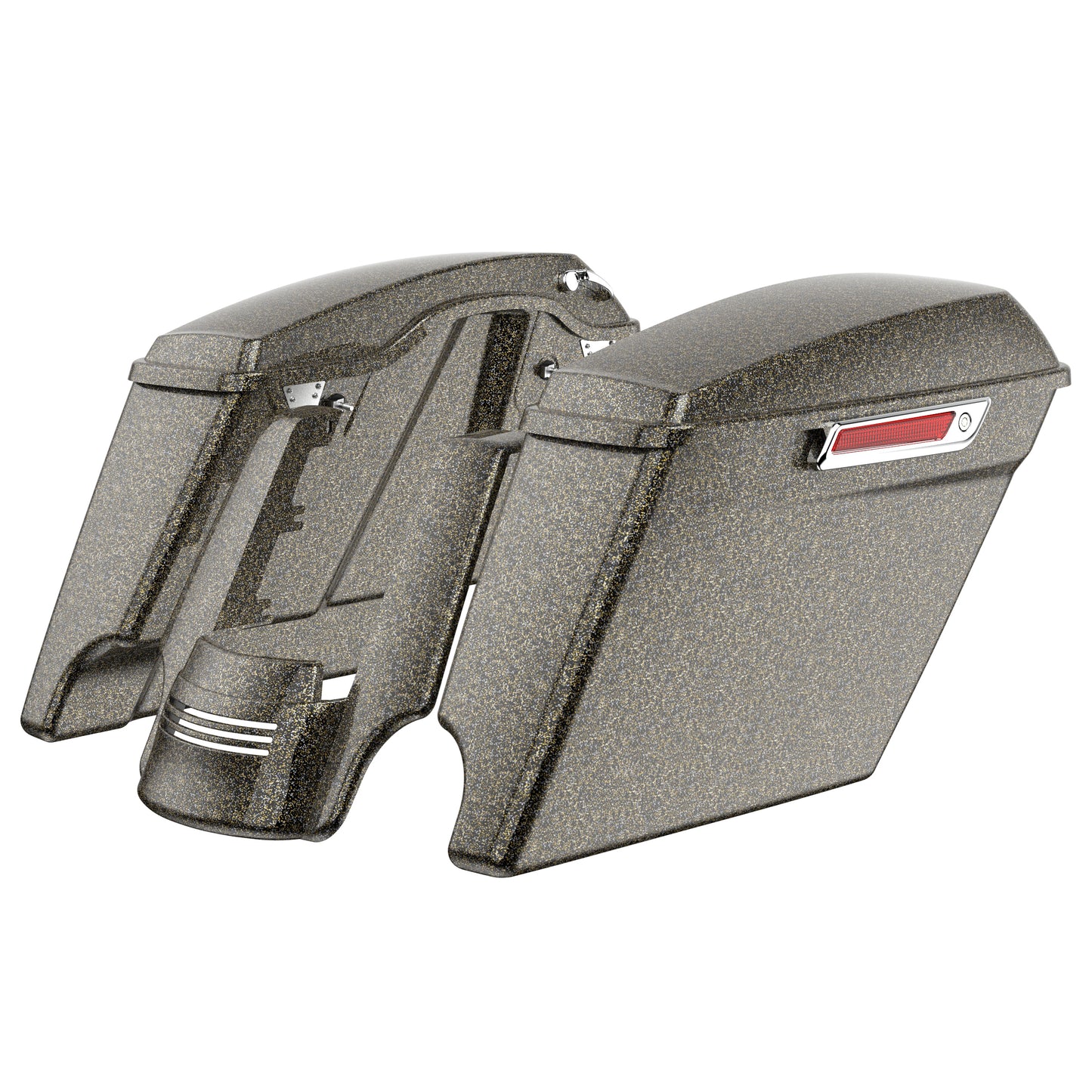 STRETCHED SADDLEBAG BOTTOMS WITH LIDS & STRETCHED REAR FENDER EXTENSION FOR 2014+ TOURING