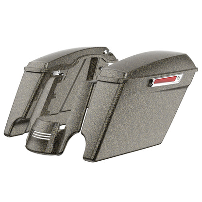 STRETCHED SADDLEBAG BOTTOMS WITH LIDS & STRETCHED REAR FENDER EXTENSION FOR 2014+ TOURING