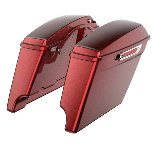 3.93'' STRETCHED SADDLEBAG BOTTOMS WITH LIDS FOR 2014+ TOURING
