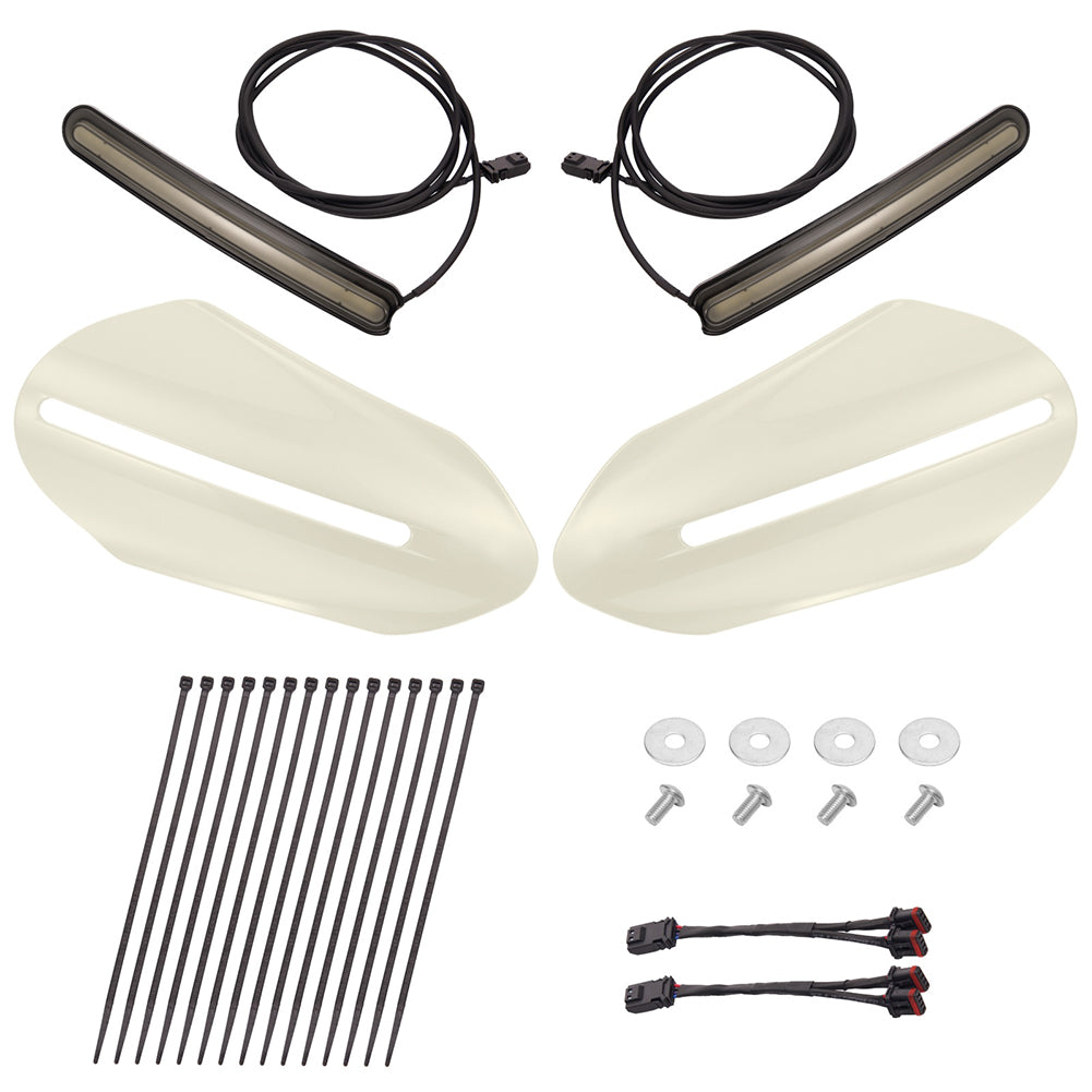 Mats-Csrewy Color-Matched Hand Guards with LED For '93–'26 Harley Touring & Softail