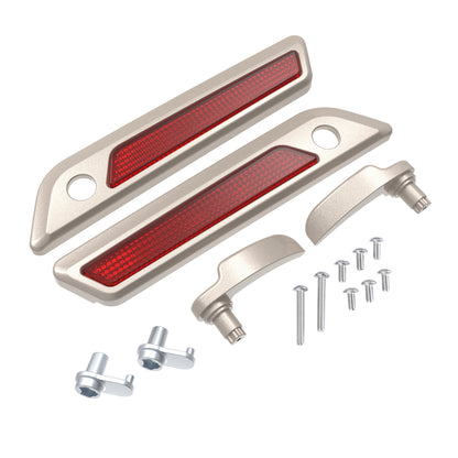 SADDLEBAG LID LEVER & LATCH COVER SET KIT FOR 2014+ HARLEY TOURING