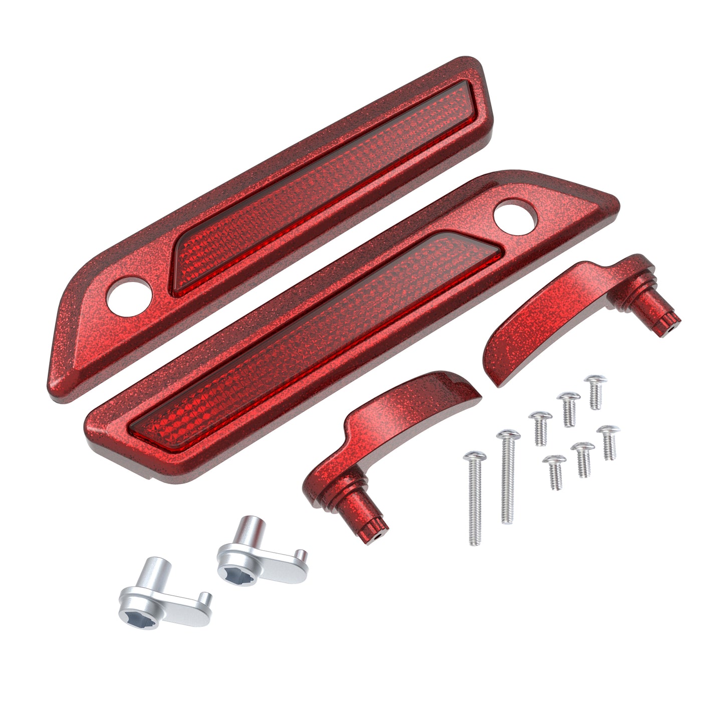 SADDLEBAG LID LEVER & LATCH COVER SET KIT FOR 2014+ HARLEY TOURING
