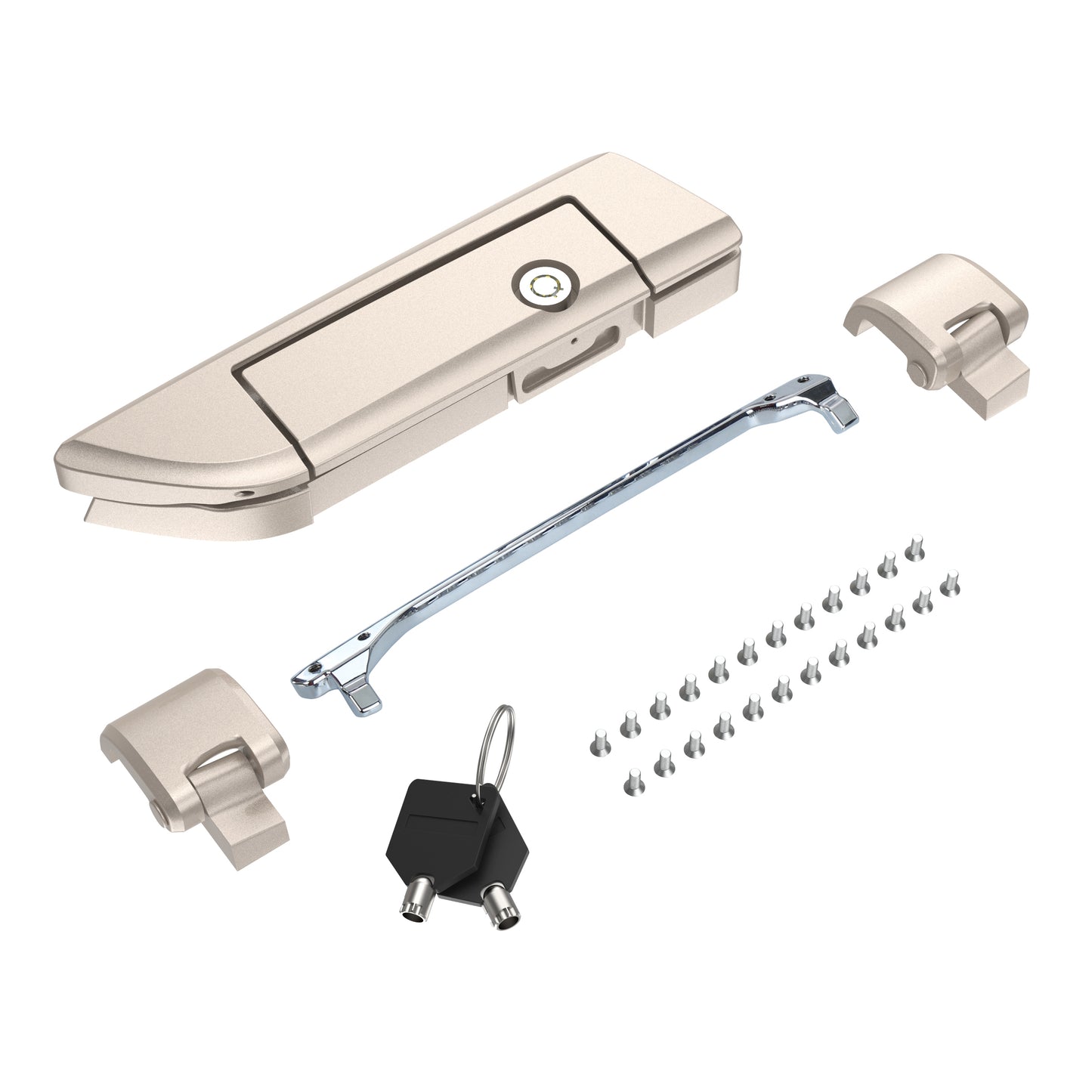 Tour Trunk Pack Latches and Hinges:Kit for Mats Csrewy Razor, Chopped, and King Tour Trunk Packs