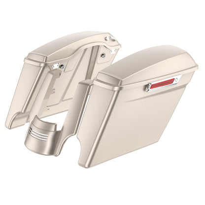STRETCHED SADDLEBAG BOTTOMS WITH LIDS & STRETCHED REAR FENDER EXTENSION FOR 2014+ TOURING