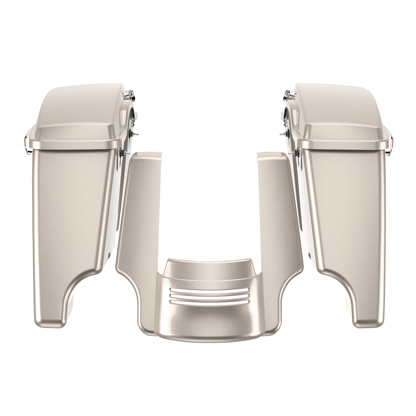 STRETCHED SADDLEBAG BOTTOMS WITH LIDS & STRETCHED REAR FENDER EXTENSION FOR 2014+ TOURING