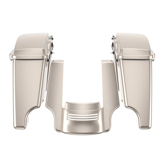STRETCHED SADDLEBAG BOTTOMS WITH LIDS & STRETCHED REAR FENDER EXTENSION FOR 2014+ TOURING