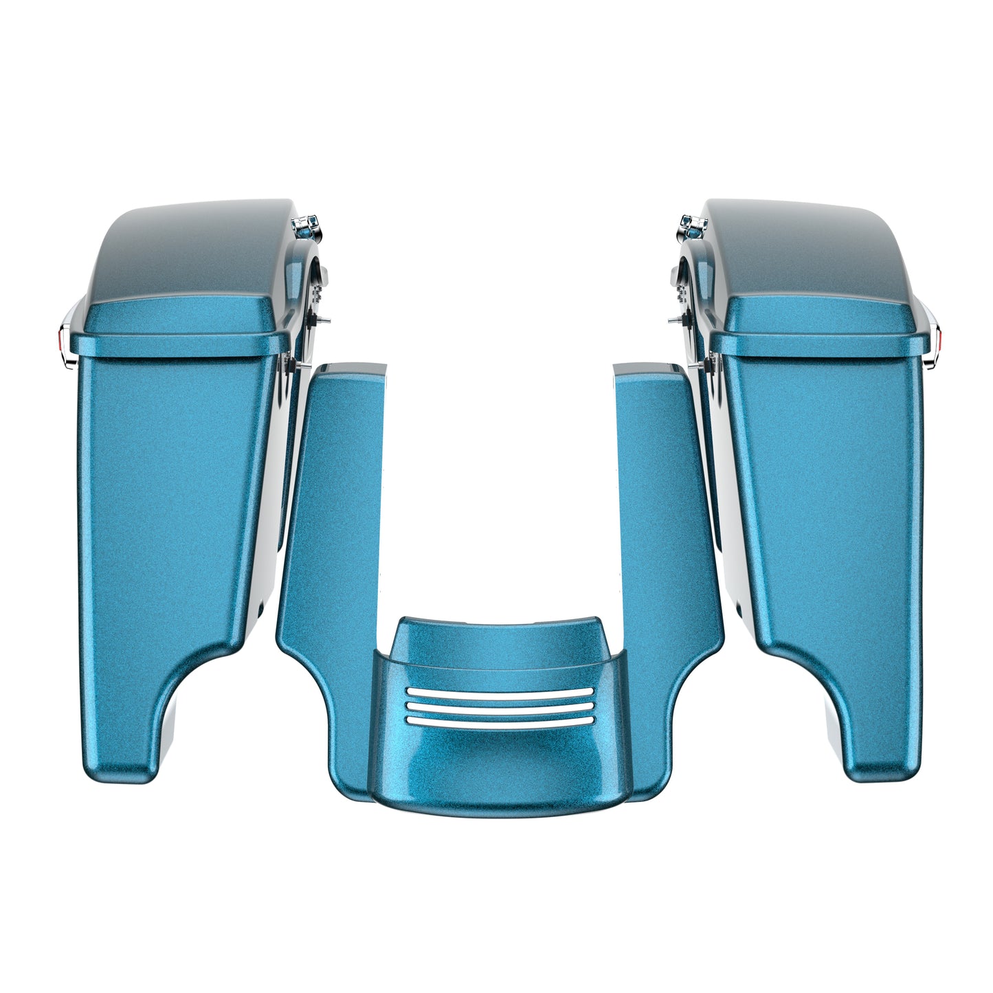 STRETCHED SADDLEBAG BOTTOMS WITH LIDS & STRETCHED REAR FENDER EXTENSION FOR 2014+ TOURING