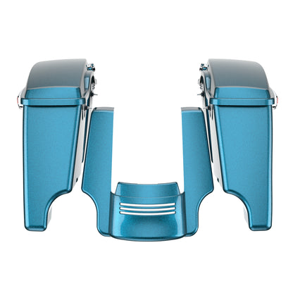 STRETCHED SADDLEBAG BOTTOMS WITH LIDS & STRETCHED REAR FENDER EXTENSION FOR 2014+ TOURING
