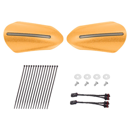 Color Matched Harley Hand Guards with LED for Touring & Softails